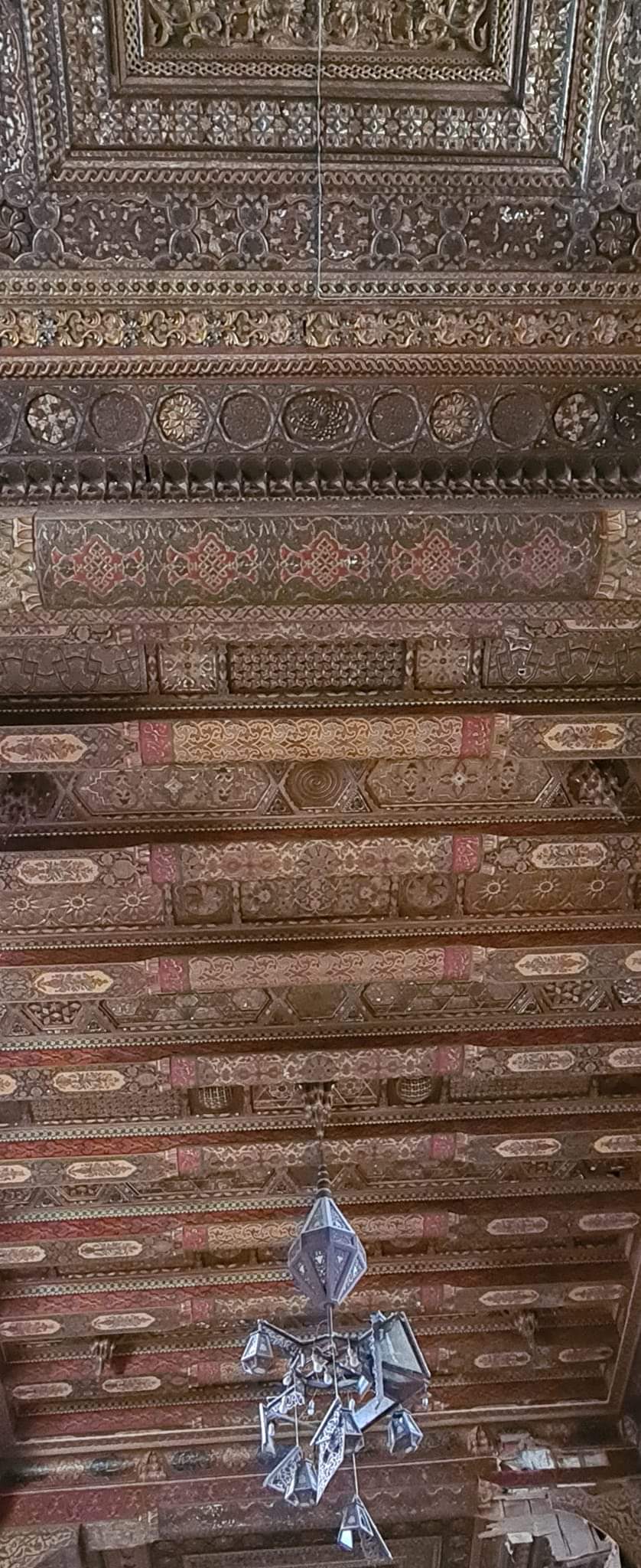 Ceiling in Aleppo citadel, Syria