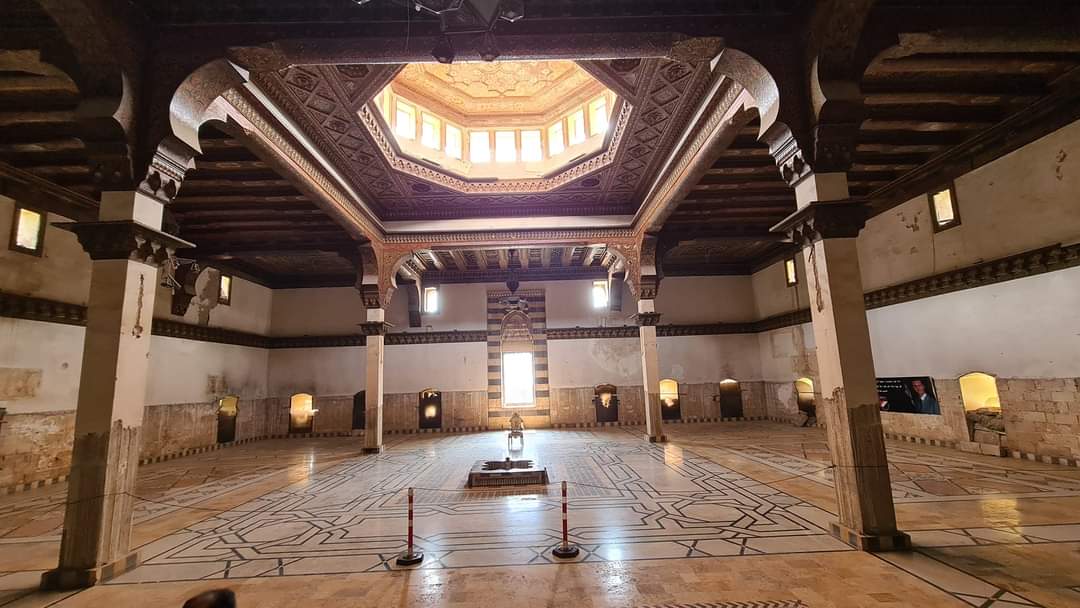 The great hall in Aleppo citadel Syria