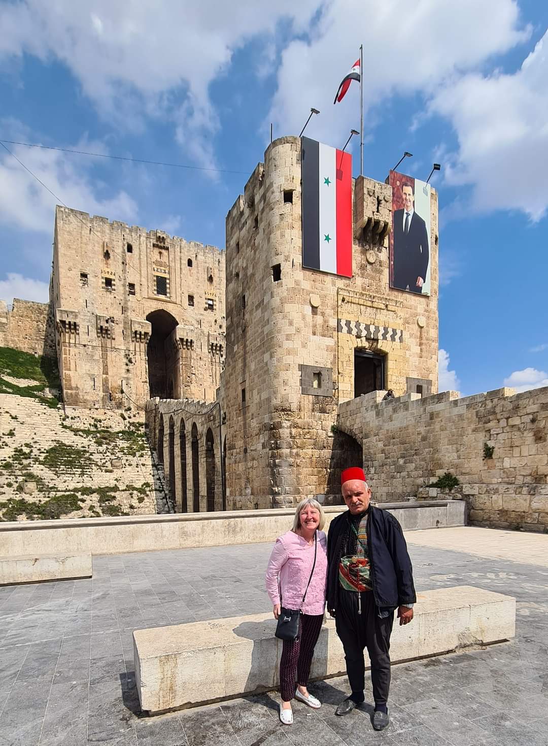 Me outside Aleppo citadel, Syria
