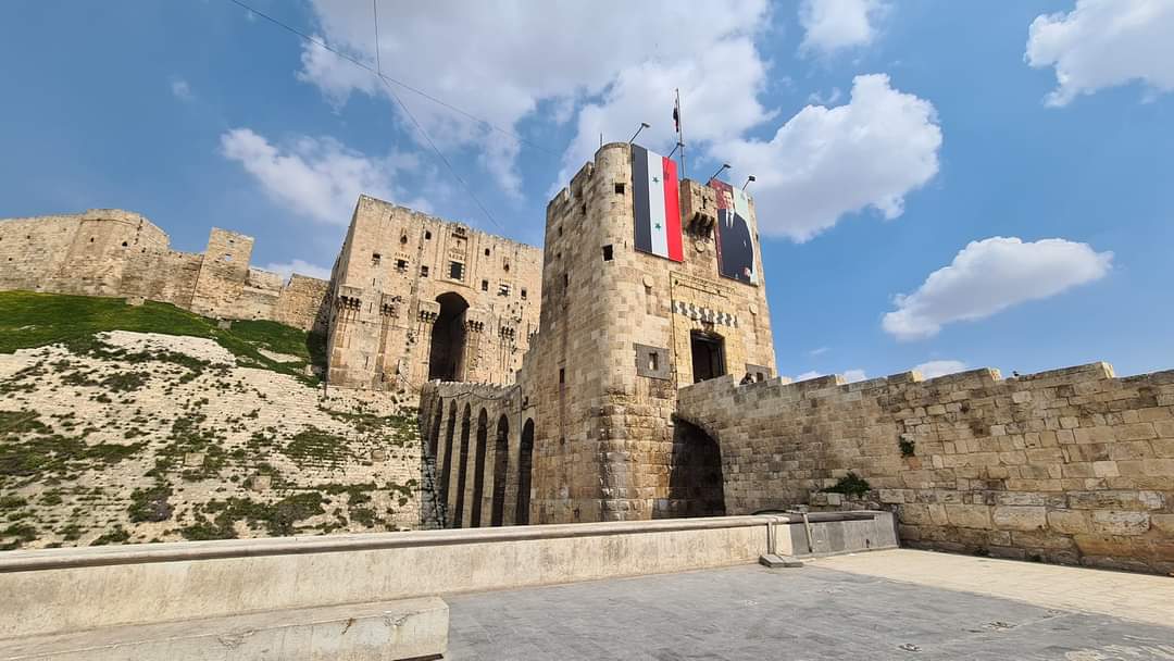 The citadel in Aleppo, Syria