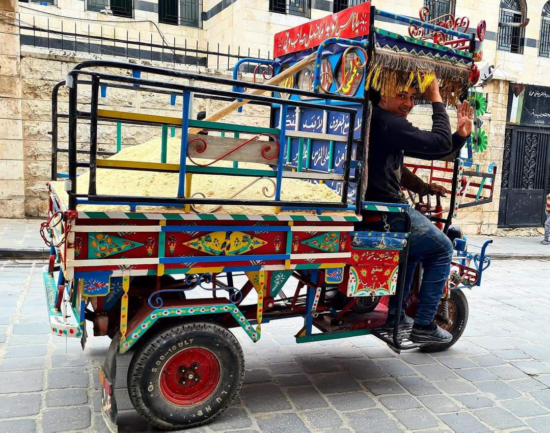 Colourful truck in Hama, Syria