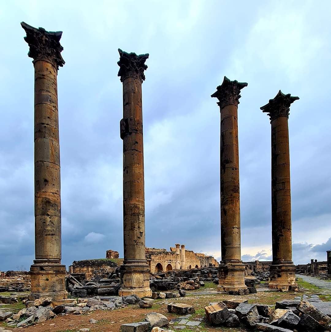 Roman street in Bosra, Syria