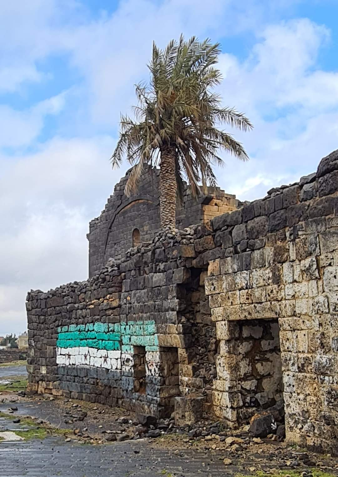 Ancient mosque in Bosra, Syria
