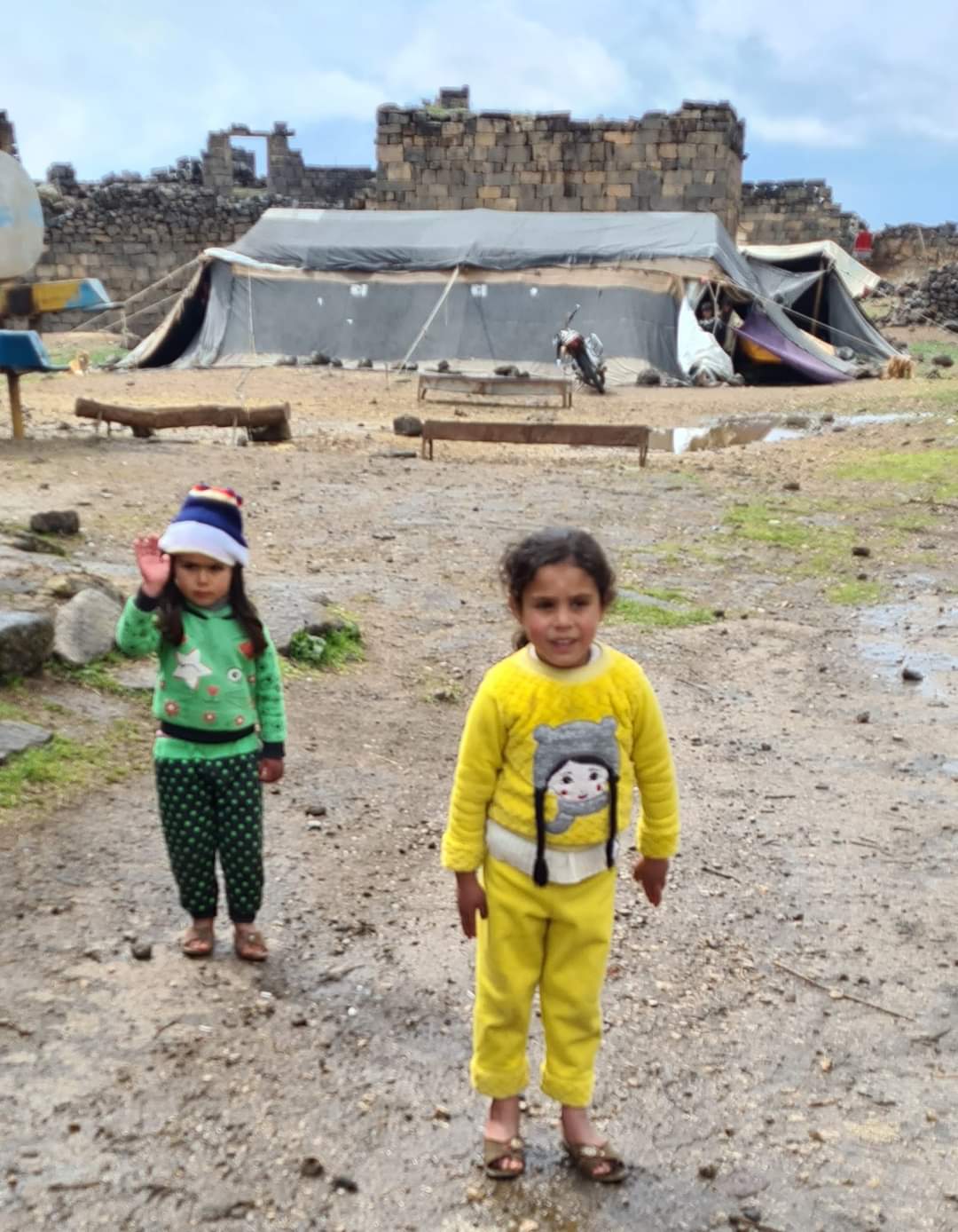 Local nomad children in Bosra, Syria
