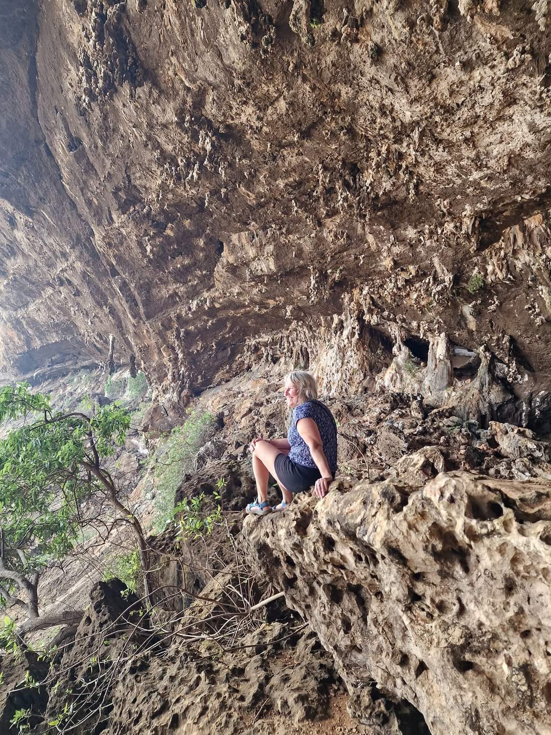 Me outside Hoq cave Socotra