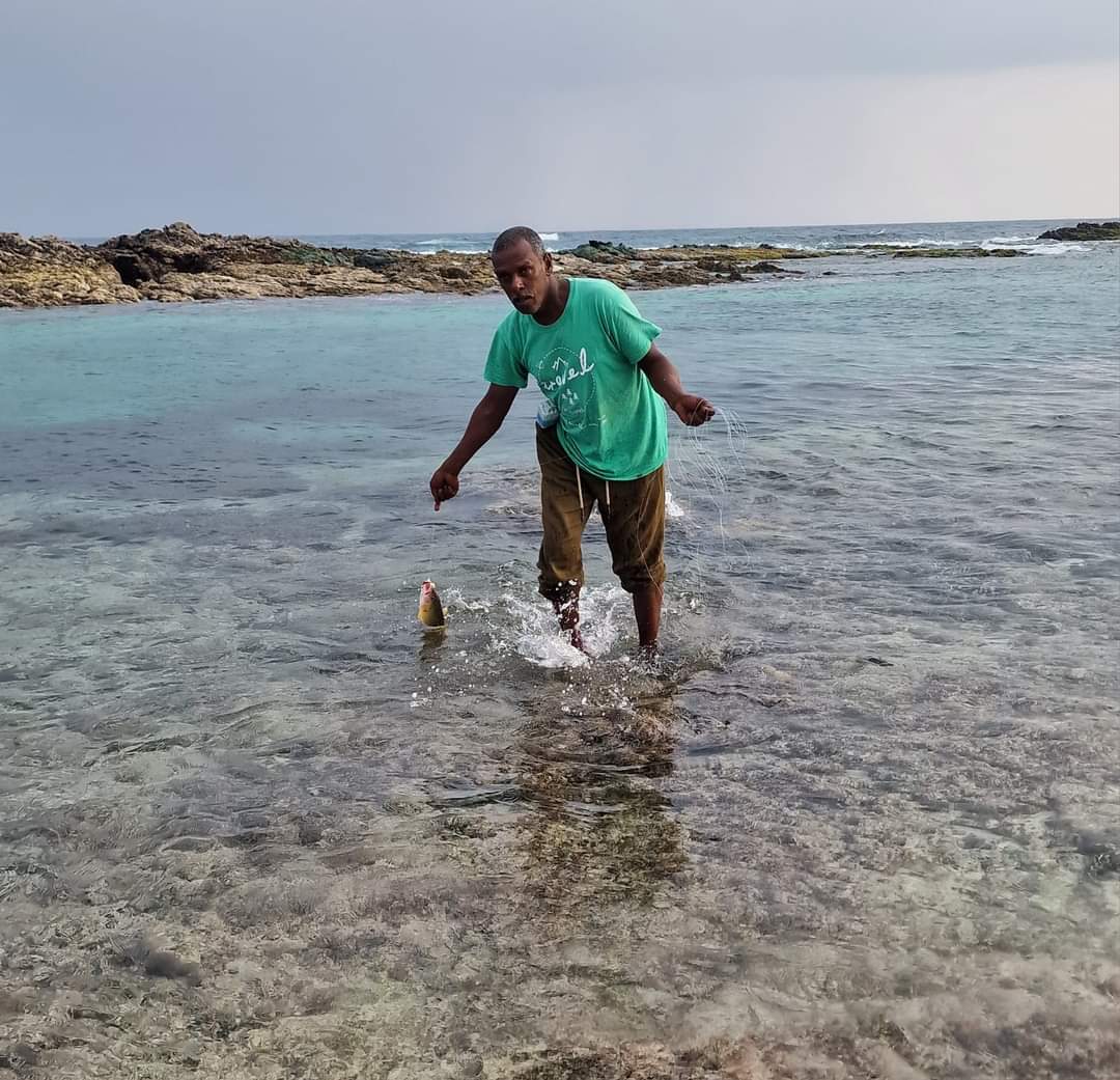 Catching dinner in Socotra