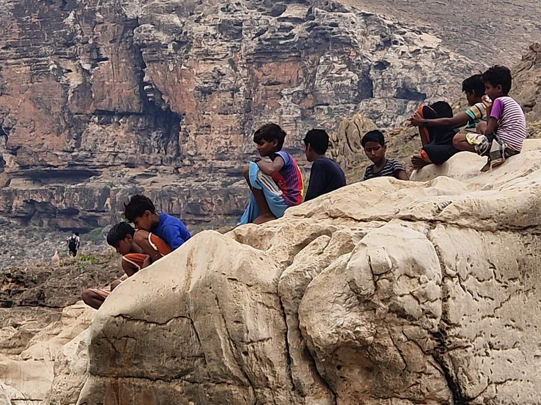 Local kids at Kalishan canyon Socotra