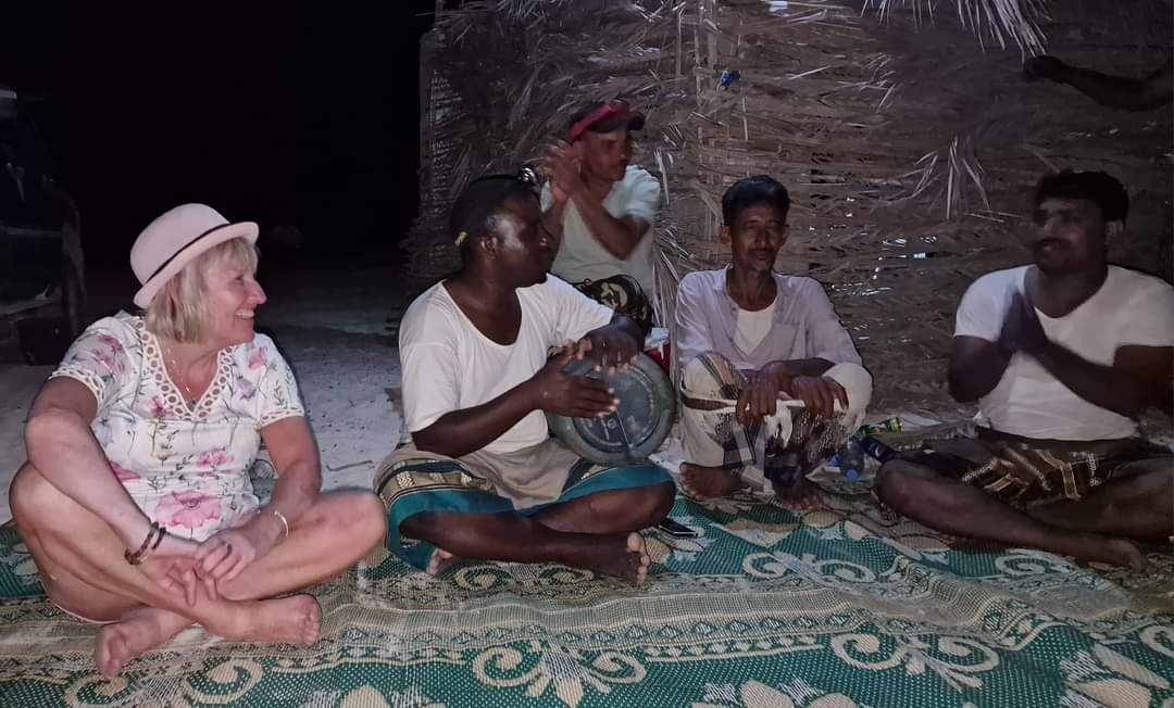 Jamming with the locals in Socotra