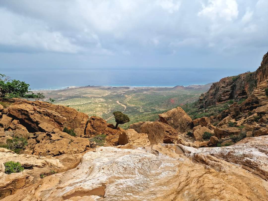 View from the natural infinity pool in Socottra