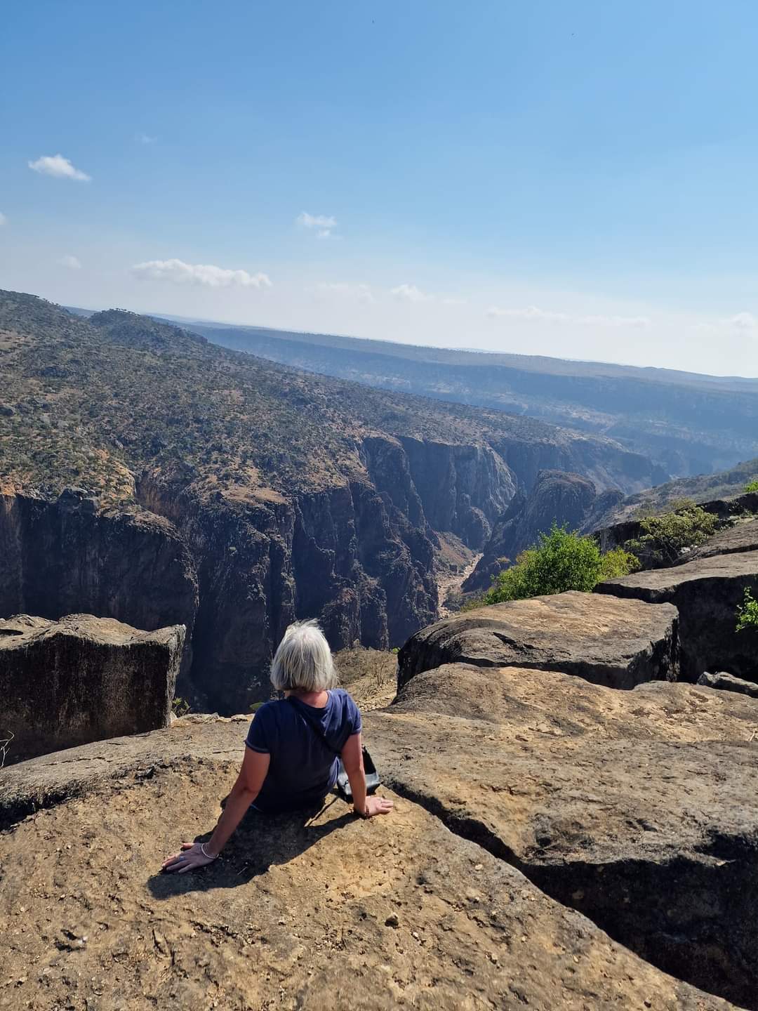 Me looking down into Derher canyon