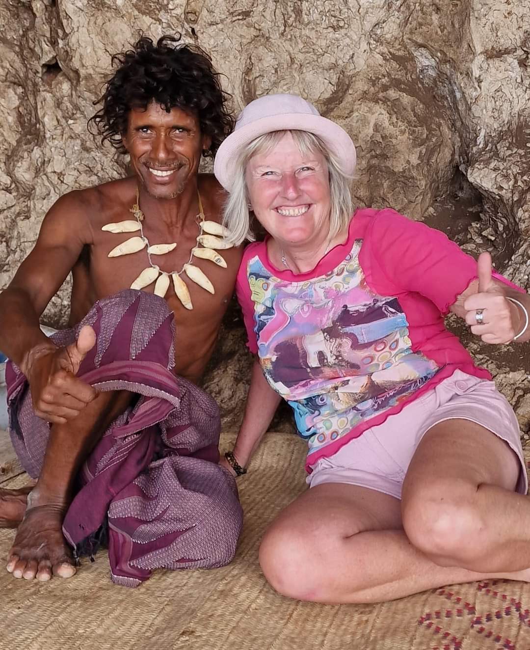 Me with the caveman in Socotra