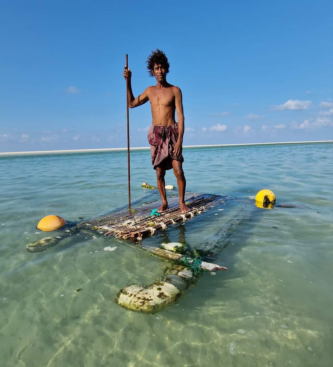 The caveman on his boat in Socotra