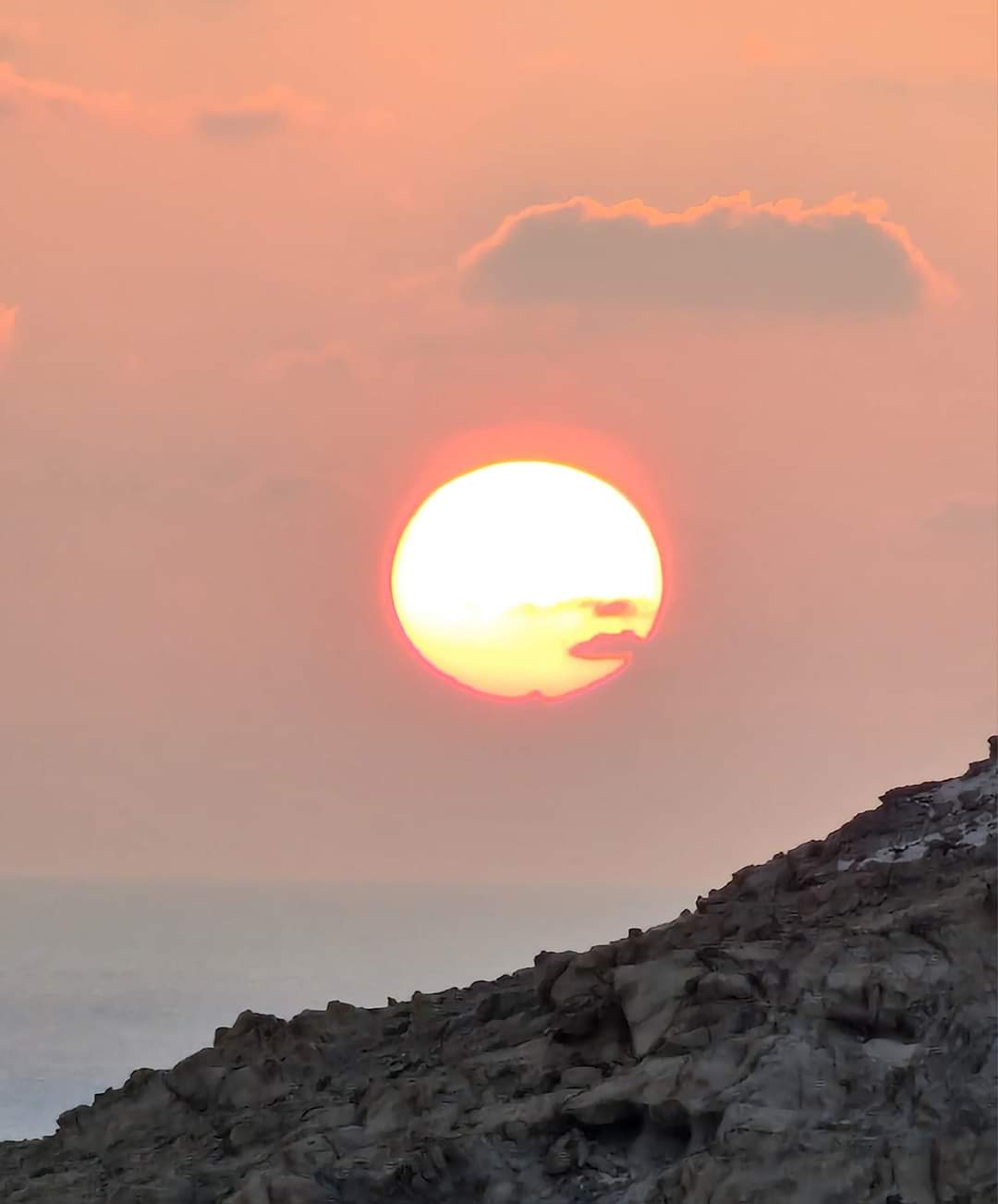 The sun setting in Socotra