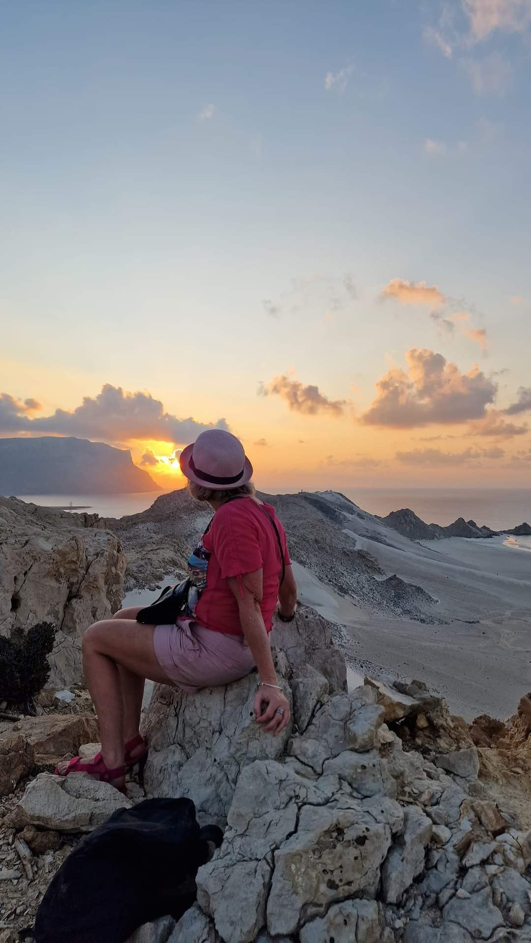 Me watching sunset in Socotra
