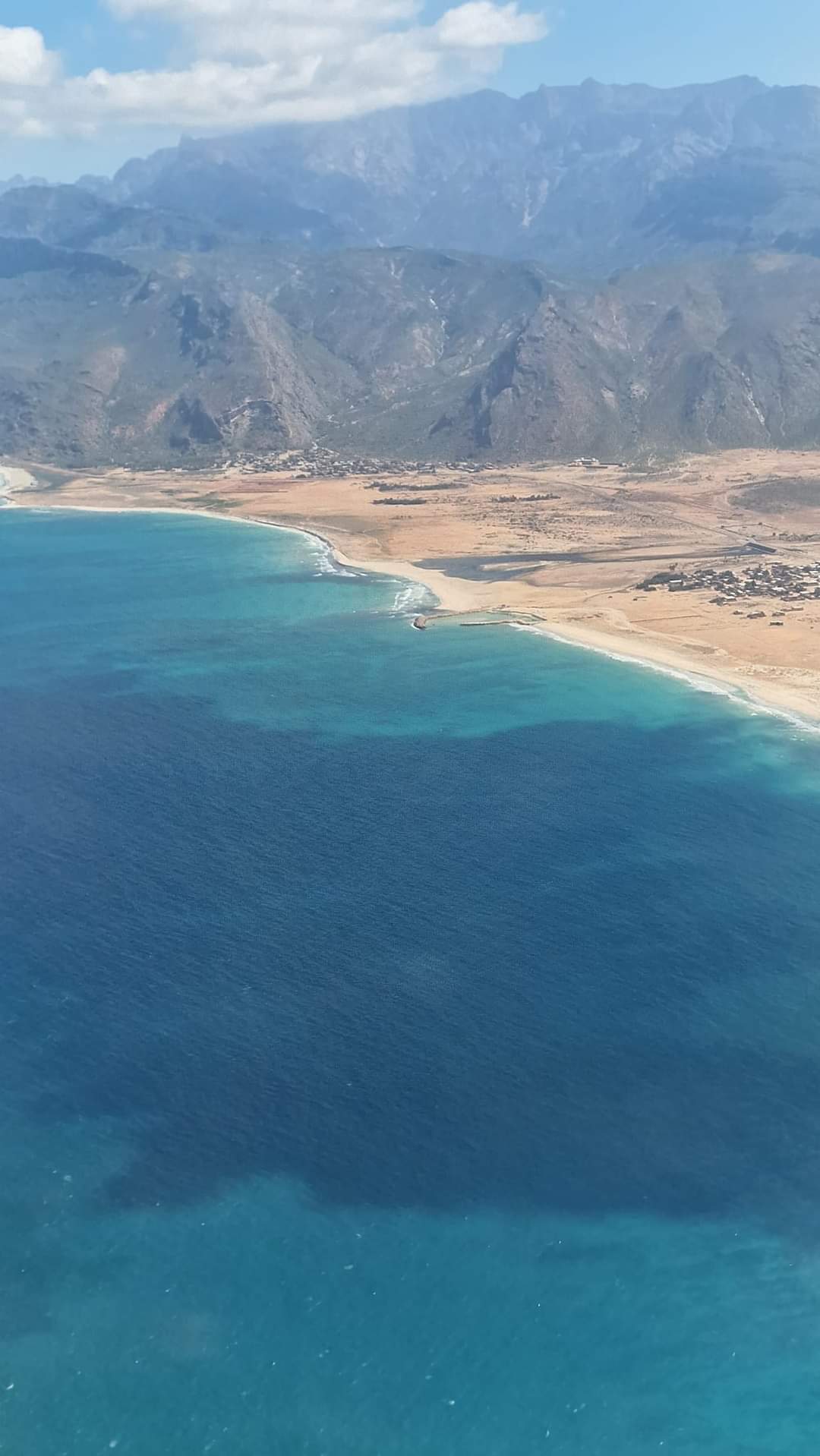 A view of Socotra from the plane