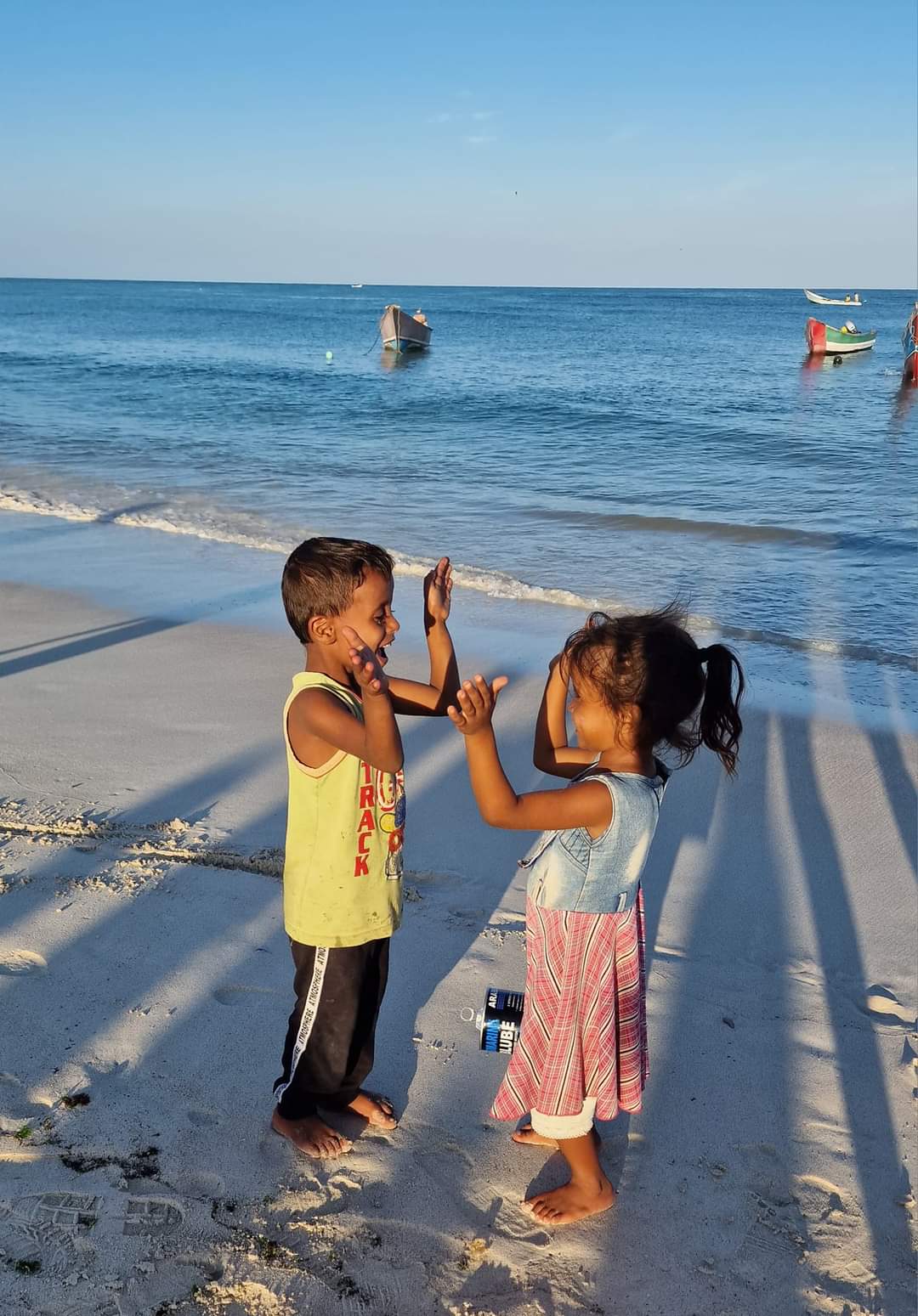 Children playing in Socotra