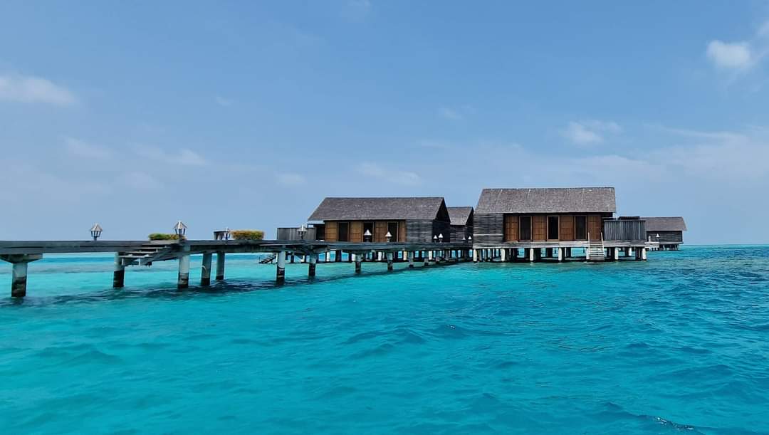 An island resort in the Maldives