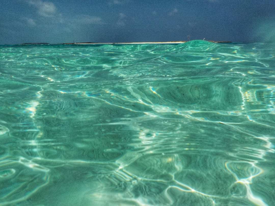 Crystal clear waters by bikini beach, Maafushi, Maldives