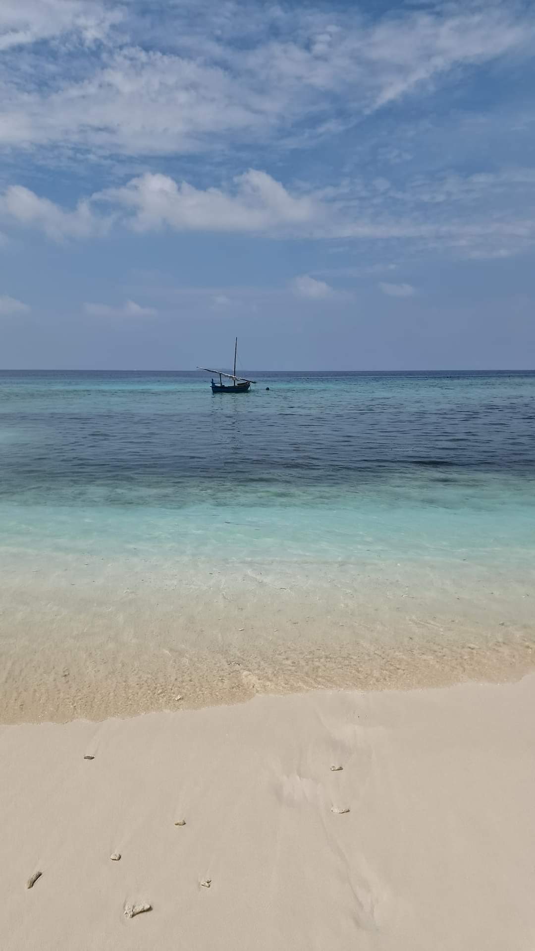 The bikini beach in Ukulhas in the Maldives